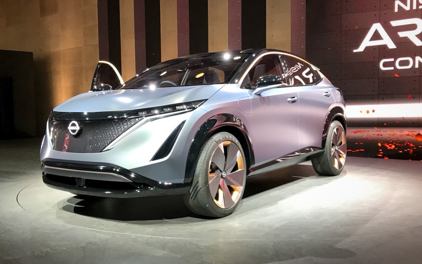 Стильный Nissan Ariya Concept на премьере в Токио
