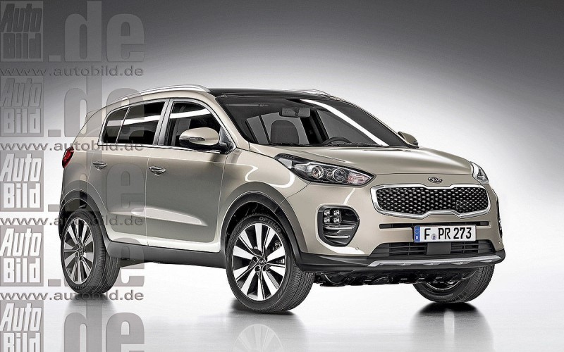 Кроссовер Kia Sportage нового поколения рассекречен Кроссовер Kia Sportage нового поколения рассекречен