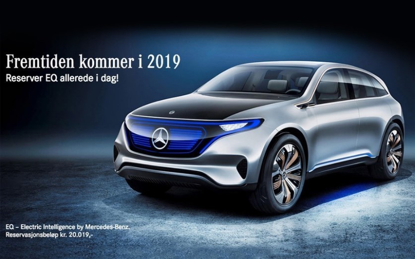 Новый электрокроссовер EQ C от Mercedes Новый электрокроссовер EQ C от Mercedes